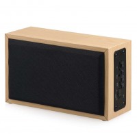 Innovative Products 2020 Trending Fabric Diffuser Boom Box Wooden Portable Bluetooth Speaker With TF Card AUX