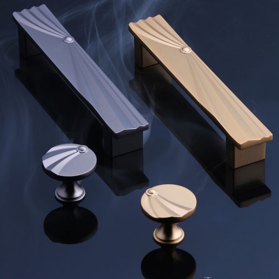 High Quality Cabinet Cupboard Furniture Hardware Zinc Alloy Kitchen Handle Drawer  Steel Door Cabinet Pull Handles