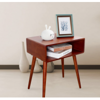 Hot sale multifunctional smart wooden furniture Modern design Wireless charge table Bedside Table with drawer wooden table