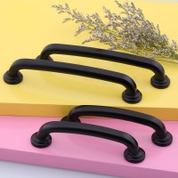 Nice Decoration Home Furniture Handles Modern Matt Black Wardrobe Door Knobs Unique Cabinet Kitchen Door Drawer Handles